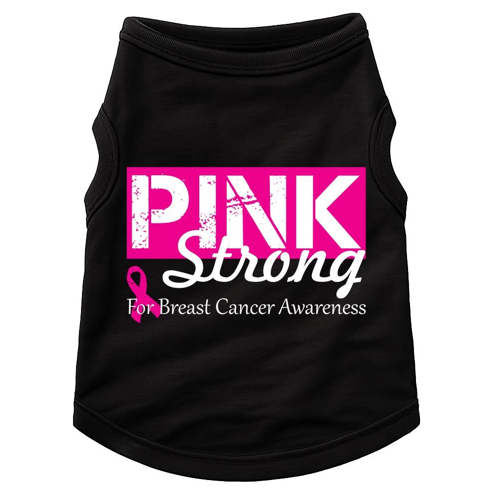 Pink Strong For Breast Cancer Awareness Doggie Tank