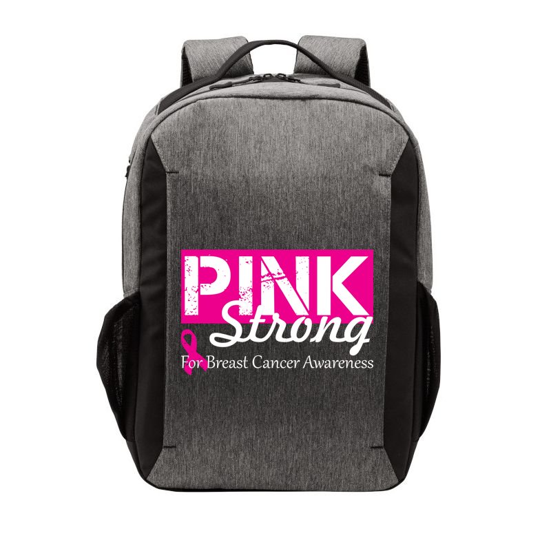 Pink Strong For Breast Cancer Awareness Vector Backpack