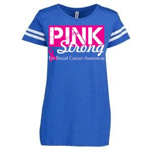 Pink Strong For Breast Cancer Awareness Enza Ladies Jersey Football T-Shirt