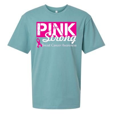 Pink Strong For Breast Cancer Awareness Sueded Cloud Jersey T-Shirt