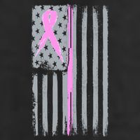 Pink Thin Line Breast Cancer Flag Cool Comfort Performance Bucket Hat
