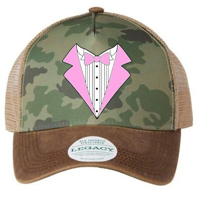 Pink Tux Party Tuxedo Legacy Tie Dye Trucker Hat