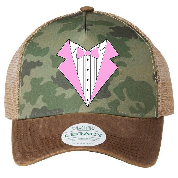 Pink Tux Party Tuxedo Legacy Tie Dye Trucker Hat