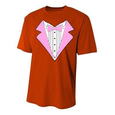 Pink Tux Party Tuxedo Performance Sprint T-Shirt