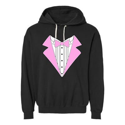 Pink Tux Party Tuxedo Garment-Dyed Fleece Hoodie