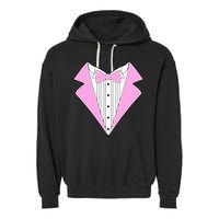 Pink Tux Party Tuxedo Garment-Dyed Fleece Hoodie