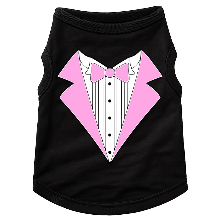 Pink Tux Party Tuxedo Doggie Tank