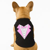 Pink Tux Party Tuxedo Doggie Tank