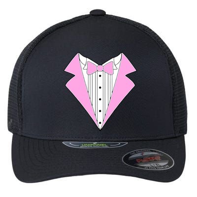 Pink Tux Party Tuxedo Flexfit Unipanel Trucker Cap