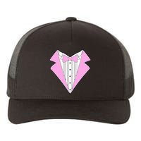 Pink Tux Party Tuxedo Yupoong Adult 5-Panel Trucker Hat