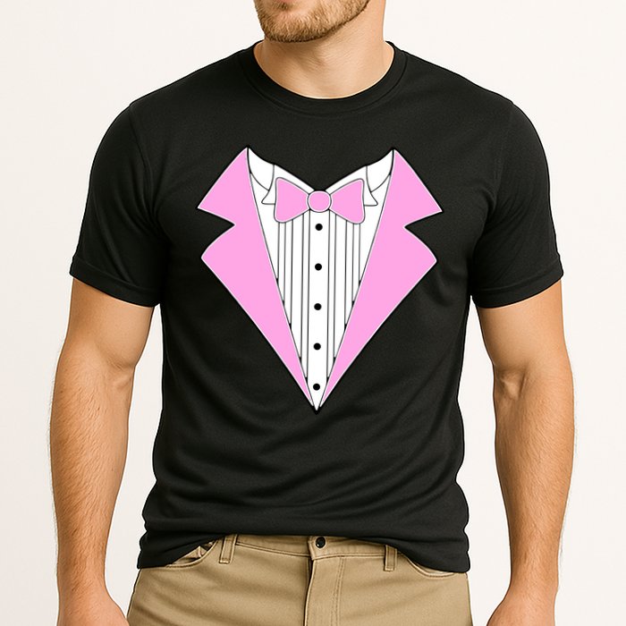 Pink Tux Party Tuxedo Performance Shirt