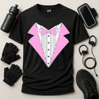 Pink Tux Party Tuxedo Performance Shirt