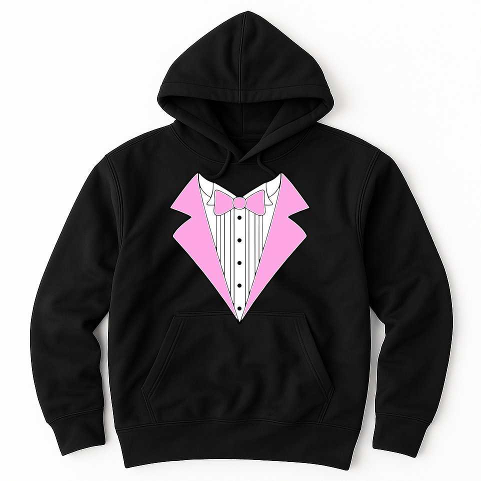 Pink Tux Party Tuxedo Hoodie