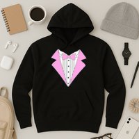 Pink Tux Party Tuxedo Hoodie