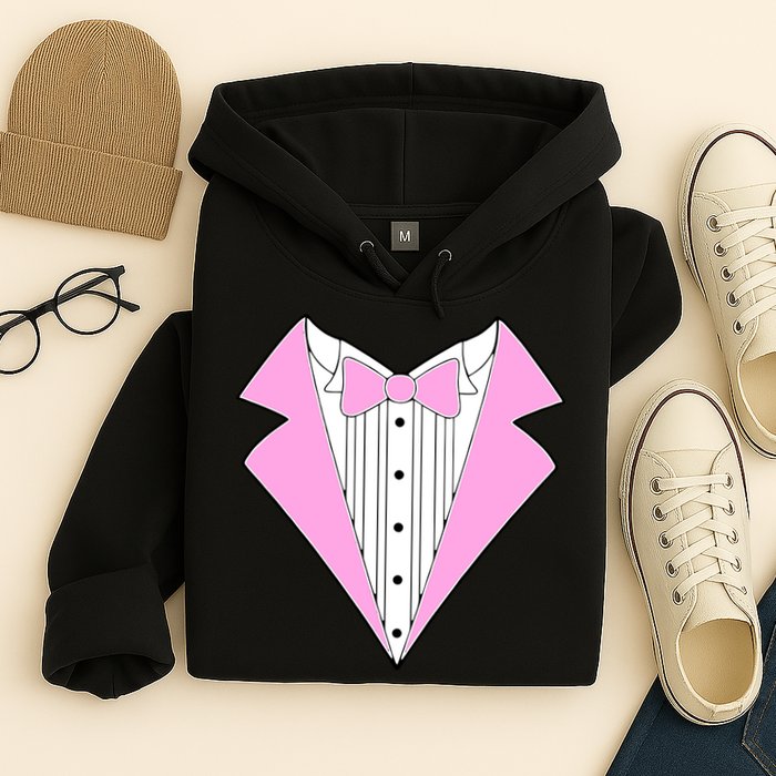 Pink Tux Party Tuxedo Hoodie