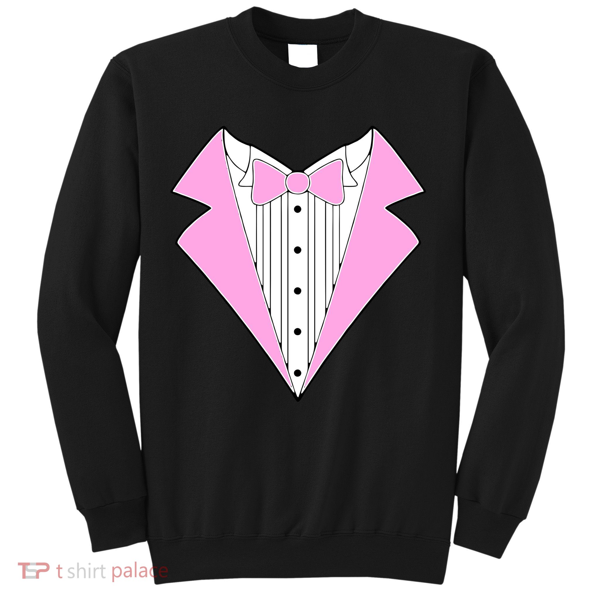 Pink Tux Party Tuxedo Sweatshirt