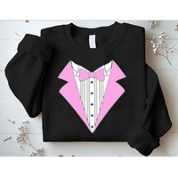 Pink Tux Party Tuxedo Sweatshirt
