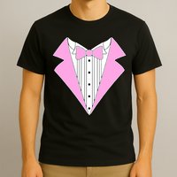 Pink Tux Party Tuxedo T-Shirt