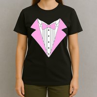 Pink Tux Party Tuxedo T-Shirt