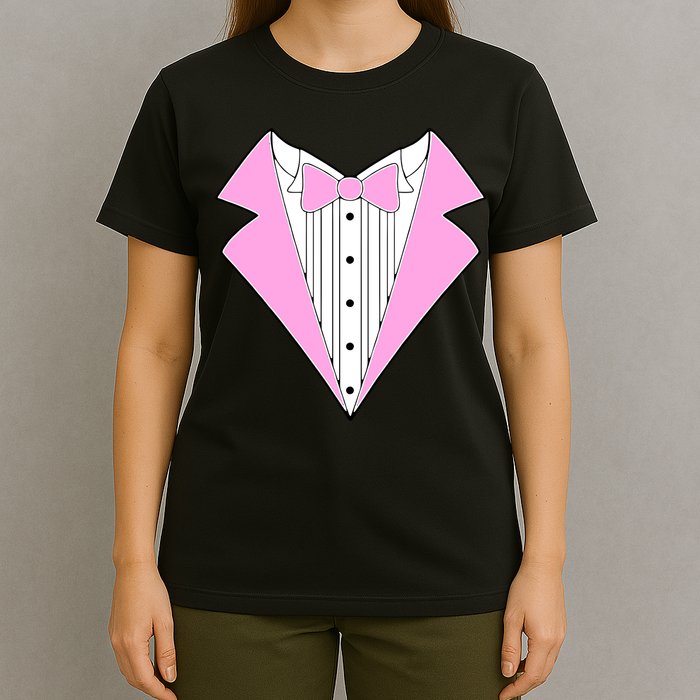 Pink Tux Party Tuxedo T-Shirt