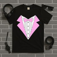 Pink Tux Party Tuxedo T-Shirt