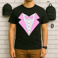 Pink Tux Party Tuxedo T-Shirt