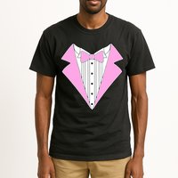 Pink Tux Party Tuxedo Tall T-Shirt