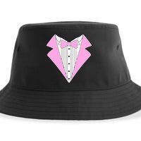 Pink Tux Party Tuxedo Sustainable Bucket Hat