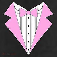 Pink Tux Party Tuxedo Adult Drive Performance Visor