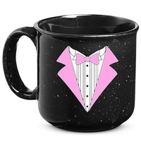 Pink Tux Party Tuxedo 15oz Campfire Ceramic Mug
