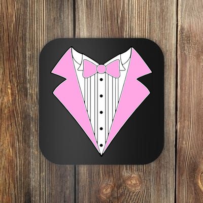 Pink Tux Party Tuxedo Coaster