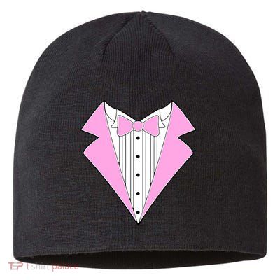 Pink Tux Party Tuxedo Sustainable Beanie