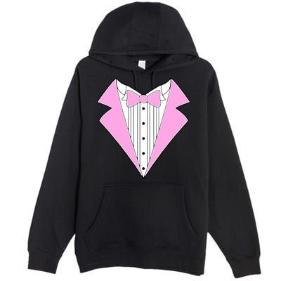 Pink Tux Party Tuxedo Premium Pullover Hoodie