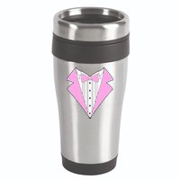 Pink Tux Party Tuxedo 16oz Travel Tumbler