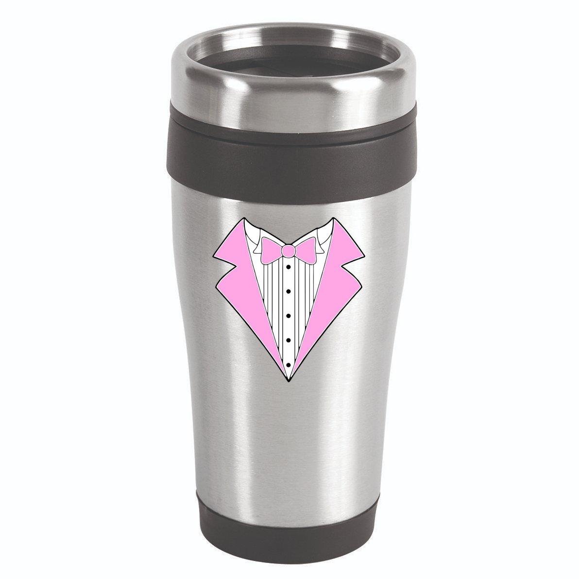 Pink Tux Party Tuxedo 16oz Travel Tumbler