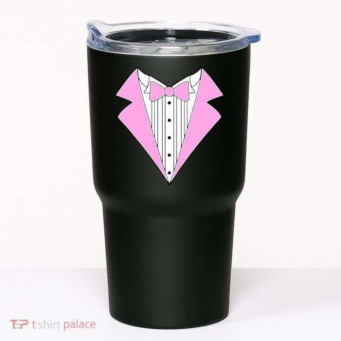 Pink Tux Party Tuxedo Tumbler