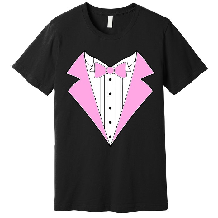 Pink Tux Party Tuxedo Premium T-Shirt