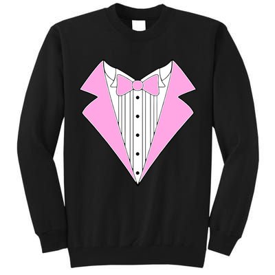 Pink Tux Party Tuxedo Tall Sweatshirt