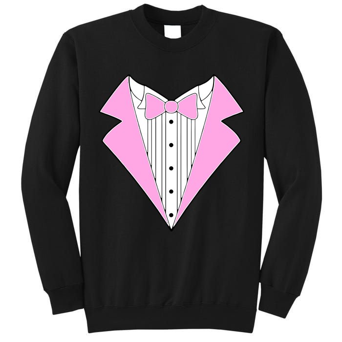 Pink Tux Party Tuxedo Tall Sweatshirt