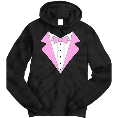Pink Tux Party Tuxedo Tie Dye Hoodie