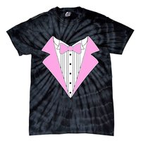 Pink Tux Party Tuxedo Tie-Dye T-Shirt