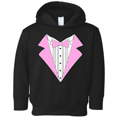 Pink Tux Party Tuxedo Toddler Hoodie