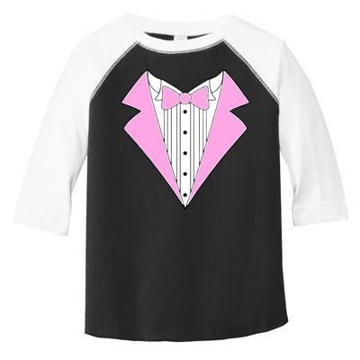 Pink Tux Party Tuxedo Toddler Fine Jersey T-Shirt