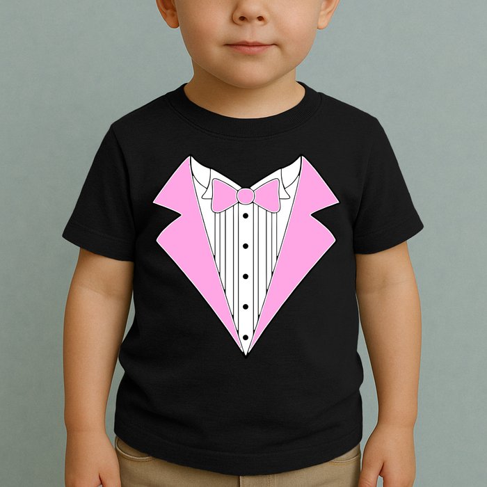 Pink Tux Party Tuxedo Toddler T-Shirt