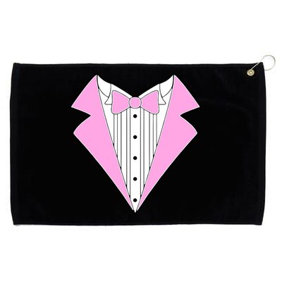 Pink Tux Party Tuxedo Grommeted Golf Towel
