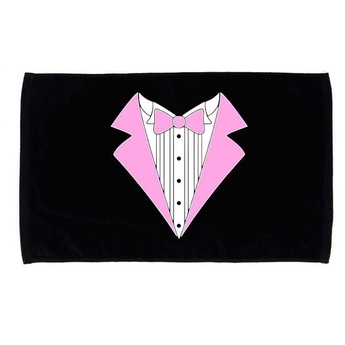 Pink Tux Party Tuxedo Microfiber Hand Towel