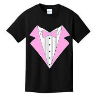 Pink Tux Party Tuxedo Kids T-Shirt