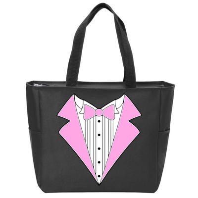 Pink Tux Party Tuxedo Zip Tote Bag