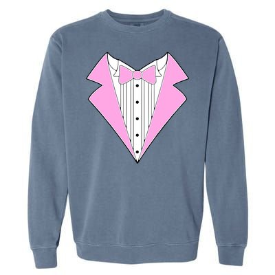 Pink Tux Party Tuxedo Garment-Dyed Sweatshirt