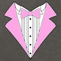 Pink Tux Party Tuxedo Cotton Canvas Backpack